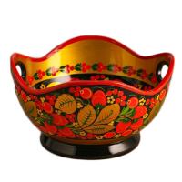 Конфетница  сув. хохлома	,	 НН28-04-32