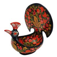 Конфетница  сув. Птица счастья хохлома	,	 НН28-04-28