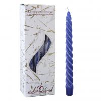 Свеча витая лавандовая, 008209