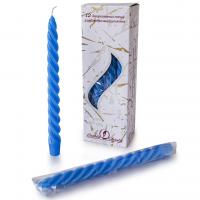 Свеча витая синяя, 008234