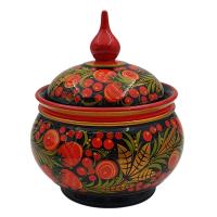 Сахарница сув. хохлома	,	 НН28-14-18