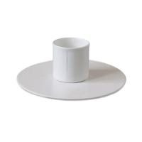 Подсвечник Круг белый, 	981120