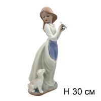 Статуэтка Девушка и щенок	, арт.	 НР072