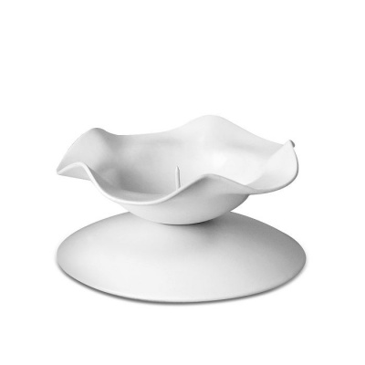 Подсвечник Кувшинка Н белый, 	980620