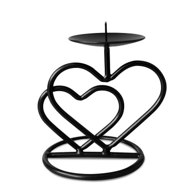 Подсвечник Валентин 3 черный, 	914004