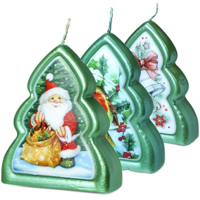 Свеча новогодняя елочка, 0888