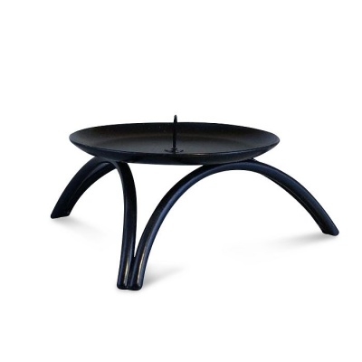 Подсвечник Олимп 2 черный муар, 	890504