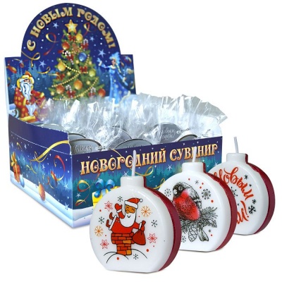 Свеча-шарик новогодняя, 0883