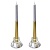 Набор Свеча античная серебристо-золотая 2 шт  , 001133