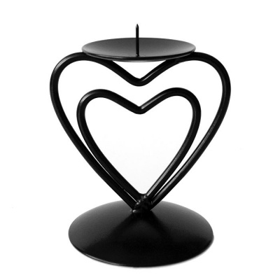 Подсвечник Гламур черный, 	980404