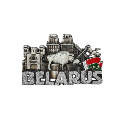 Магнит с блестками Беларусь